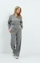 Pantalon souple, coupe large - YAYA - Medium Grey Melange (8)