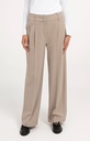 Pantalon souple, coupe large - YAYA - Beige Melange (4)