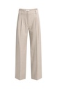 Pantalon souple, coupe large - YAYA - Beige Melange (10)