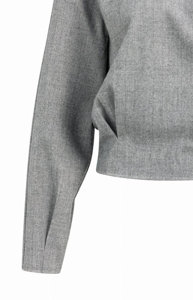 Haut manches longues à coupe blousante - YAYA - Medium Grey Melange (10)