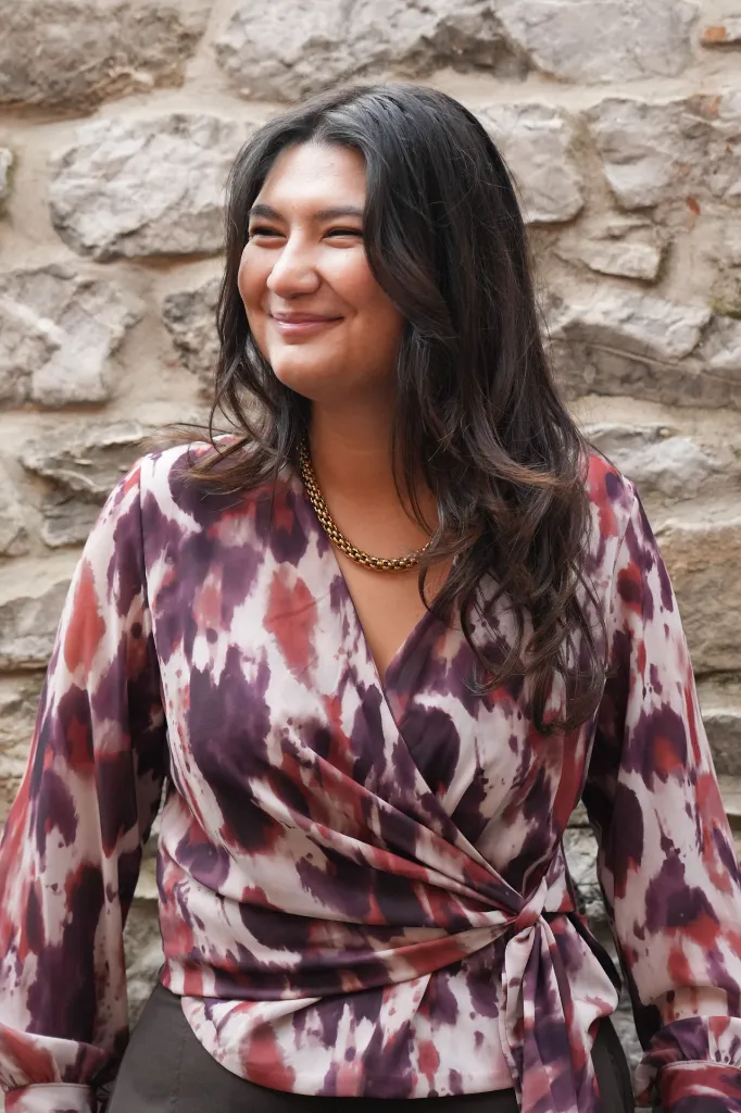Blouse imprimée - Mauve (vue 2)
