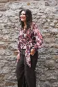 Blouse imprimée - Mauve (vue 3)