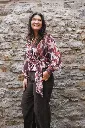 Blouse imprimée - Mauve (vue 4)