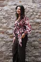 Blouse imprimée - Mauve (vue 5)