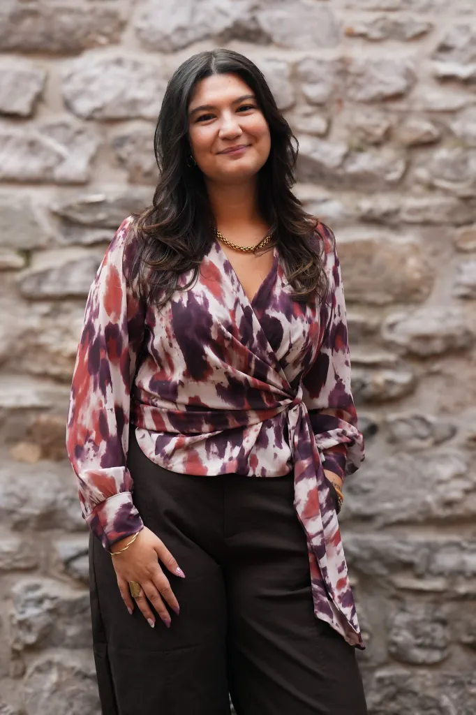 Blouse imprimée - Mauve (vue 8)