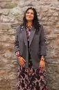 Robe longue imprimée - Bordeaux (vue 7)