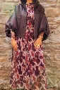 Robe longue imprimée - Mauve (vue 11)