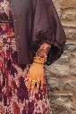 Robe longue imprimée - Mauve (vue 13)