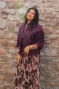 Robe longue imprimée - Marron (vue 3)