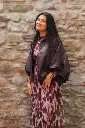 Jacket en simili - Prune (vue 2)