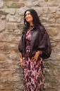 Jacket en simili - Prune (vue 3)