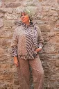 Gilet manches 3/4 - Taupe (vue 6)