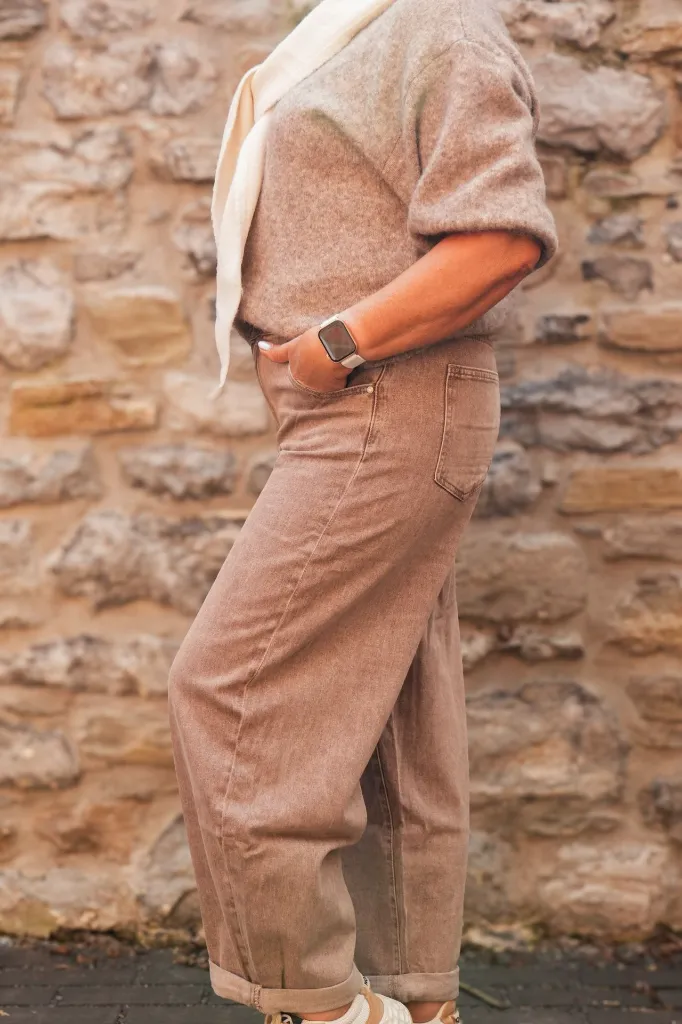 Gilet manches 3/4 - Taupe (vue 8)