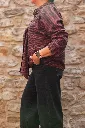 Chemise en coton imprimée col lavallière- Scalogno (vue 3)