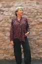 Chemise en coton imprimée col lavallière- Scalogno (vue 4)