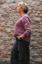 Sweat en coton délavé - Acai (vue 2)
