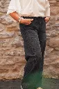 Jeans barrel / ballon - Gris texturé (vue 8)