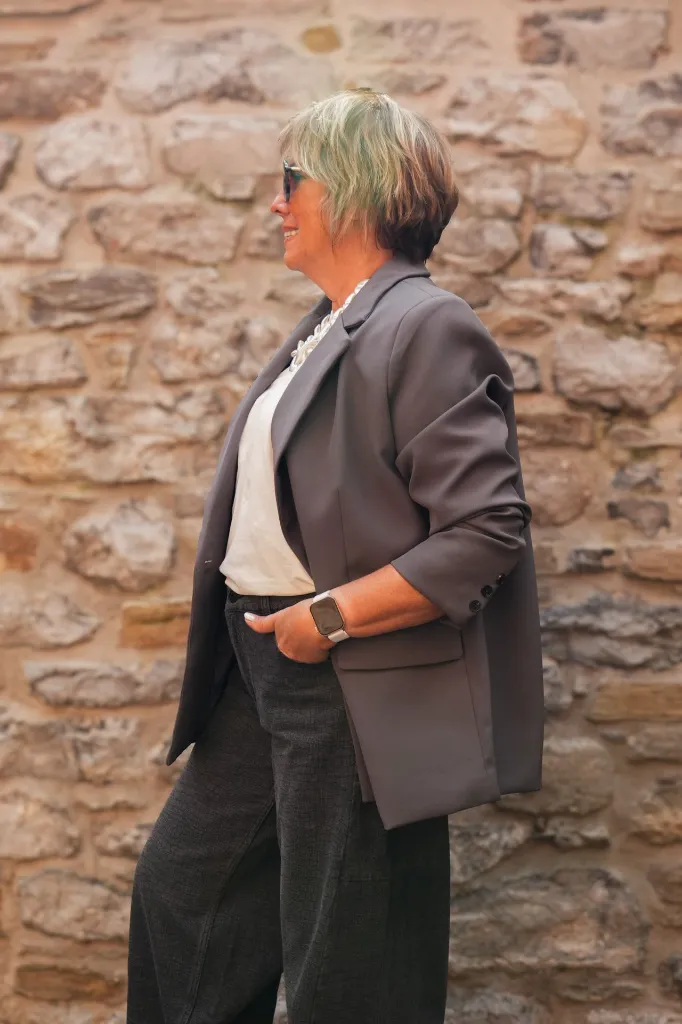 Blazer sam oversize - Gris (vue 8)