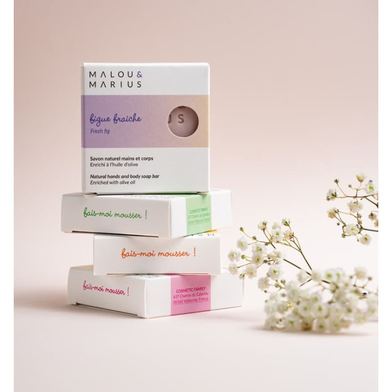 Savon Gourmand et Apaisant - Malou & marius - Visage et corps - Figue fraîche — vue 3