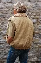 Veste sans manches col teddy revers - Beige (vue 2)