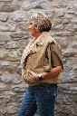 Veste sans manches col teddy revers - Beige (vue 5)