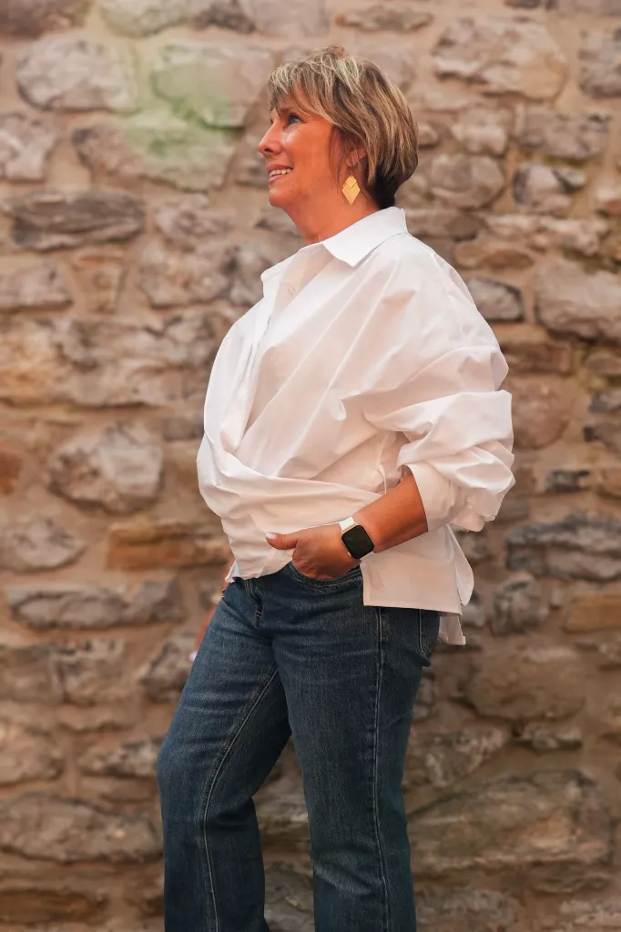 Chemise portefeuille à nouer - Blanc (vue 6)