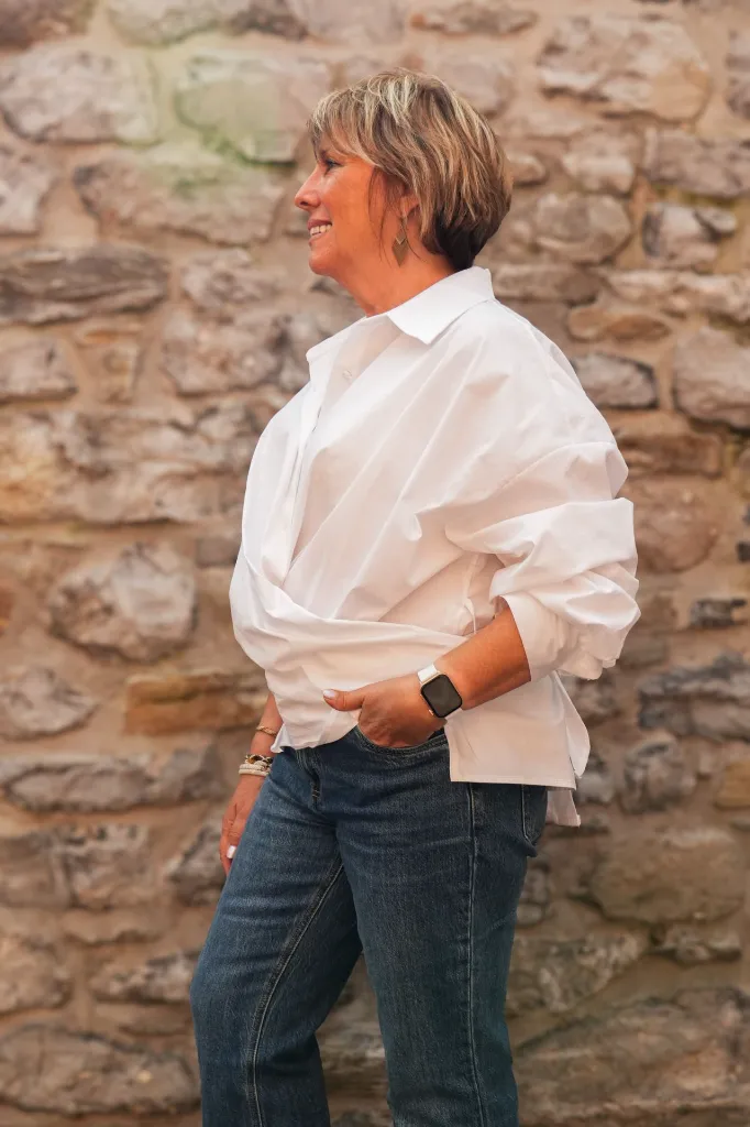 Chemise portefeuille à nouer - Blanc (vue 8)