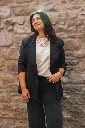 Blazer croisé à rayures tennis - Gris anthracite (vue 3)