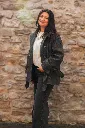 Manteau à nouer double boutonnage - Gris (vue 3)