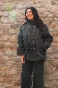 Manteau à nouer double boutonnage - Gris (vue 6)