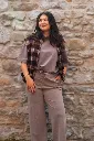 T-shirt oversize délavé - Chocolate (vue 7)