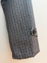 Veste croisée à carreaux ceinturée - Marine (3)
