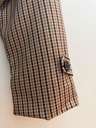 Veste croisée à carreaux ceinturée - Camel (3)