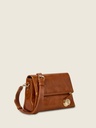 Sac bandoulière Paul Marius Bernadette Pochette en cuir vernis cognac (3)