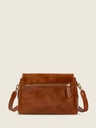 Sac bandoulière Paul Marius Bernadette Pochette en cuir vernis cognac (4)