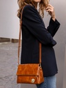 Sac bandoulière Paul Marius Bernadette Pochette en cuir vernis cognac (5)