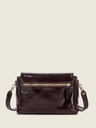 Sac bandoulière Paul Marius Bernadette Pochette en cuir vernis aubergine (4)
