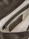 Sac baguette Paul Marius Bernadette Baguette en cuir vernis vert kaki (4)
