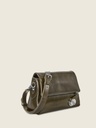 Sac bandoulière Paul Marius Bernadette Pochette en cuir vernis vert kaki (3)