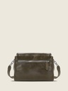 Sac bandoulière Paul Marius Bernadette Pochette en cuir vernis vert kaki (4)