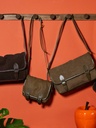 Sac bandoulière Paul Marius Loulou S en cuir vert kaki vintage (2)