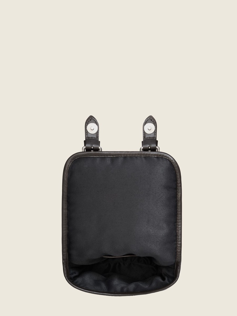 Sac bandoulière Paul Marius Loulou S en cuir suédé chocolat (5)