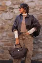 Chemise / veste en simili - Chocolat (vue 4)