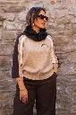 Pull Running Club - Manches raglan - Beige (vue 2)