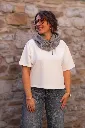 T-shirt ultra doux - Joy - bordeaux (vue 3)