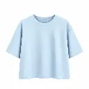 T-shirt ultra doux - Joy - bleu ciel (vue 2)