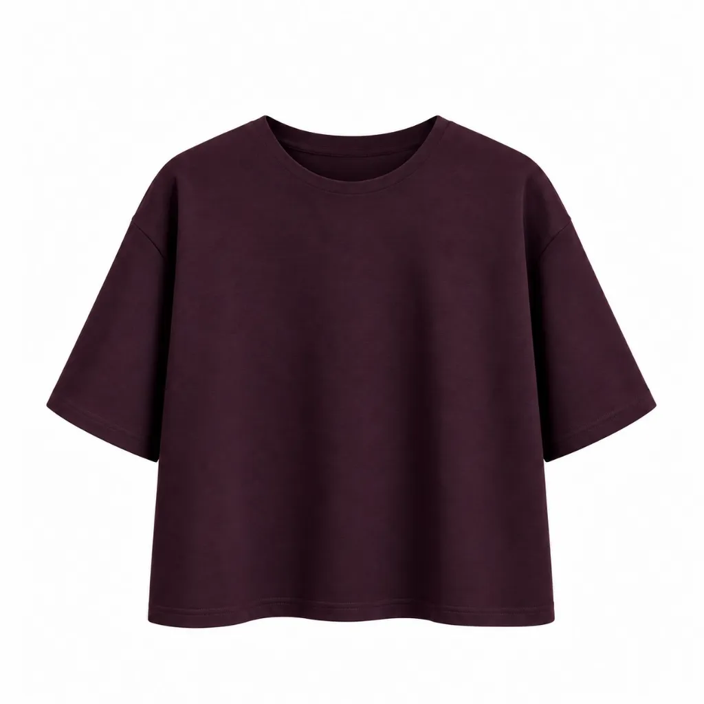 T-shirt ultra doux - Joy - prune (vue 2)