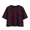 T-shirt ultra doux - Joy - prune (vue 2)