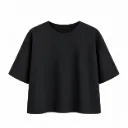 T-shirt ultra doux - Joy - noir (vue 2)