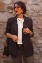 Blazer à fines rayures - Lisa - Café (vue 2)